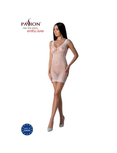 PASSION - BS097 WHITE BODYSTOCKING ONE SIZE