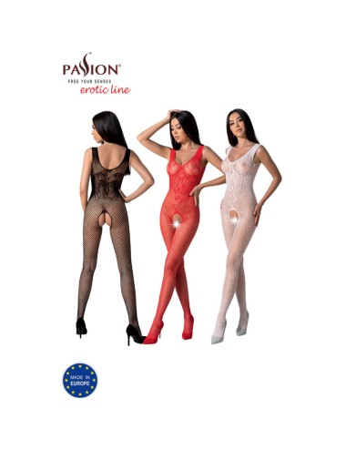 PASSION - BS098 BLACK BODYSTOCKING ONE SIZE