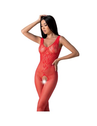 PASSION - BS098 RED BODYSTOCKING ONE SIZE