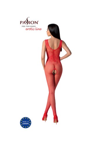 PASSION - BS098 RED BODYSTOCKING ONE SIZE