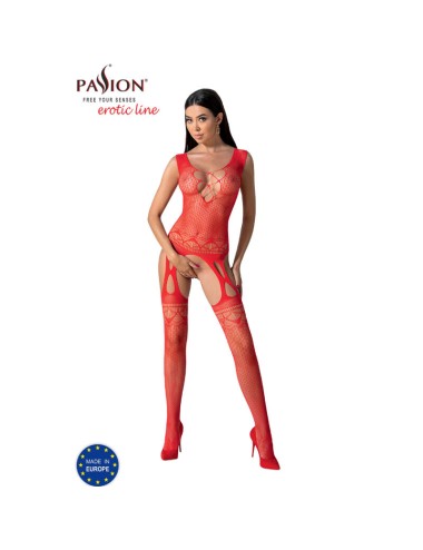 PASSION - BS099 RED BODYSTOCKING ONE SIZE