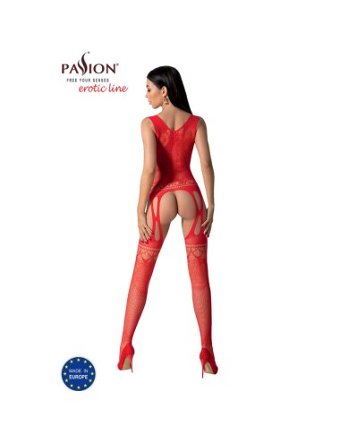 PASSION - BS099 RED BODYSTOCKING ONE SIZE