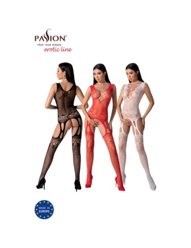 PASSION - BS099 RED BODYSTOCKING ONE SIZE