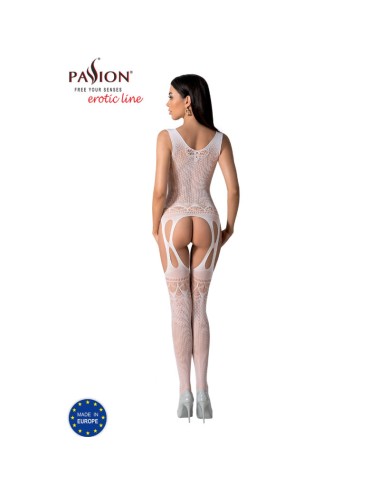 PASSION - BS099 WHITE BODYSTOCKING ONE SIZE