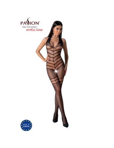 PASSION - BS100 BODYSTOCKING BLACK ONE SIZE