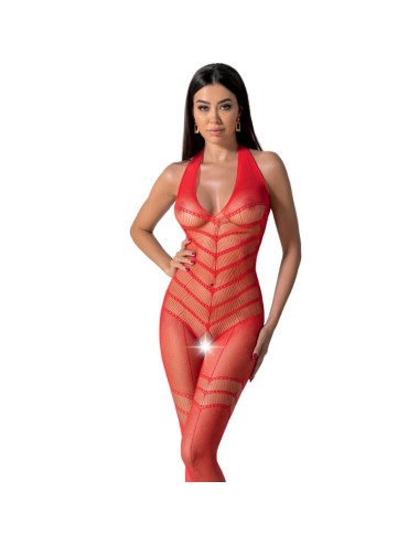 PASSION - BS100 BODYSTOCKING RED ONE SIZE