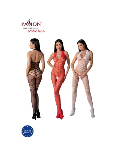 PASSION - BS100 BODYSTOCKING RED ONE SIZE