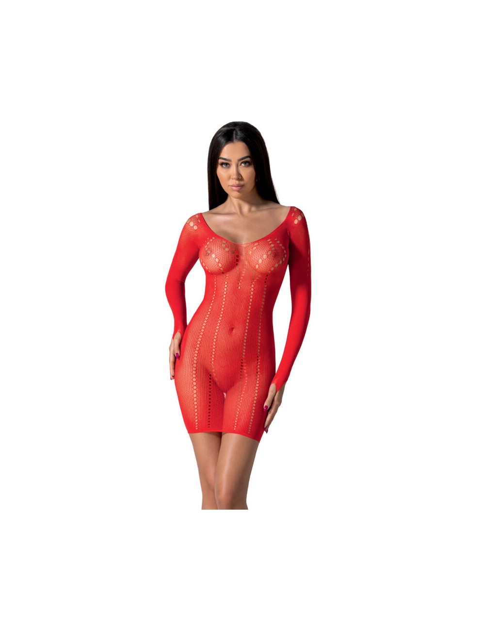 PASSION - BS101 RED BODYSTOCKING ONE SIZE