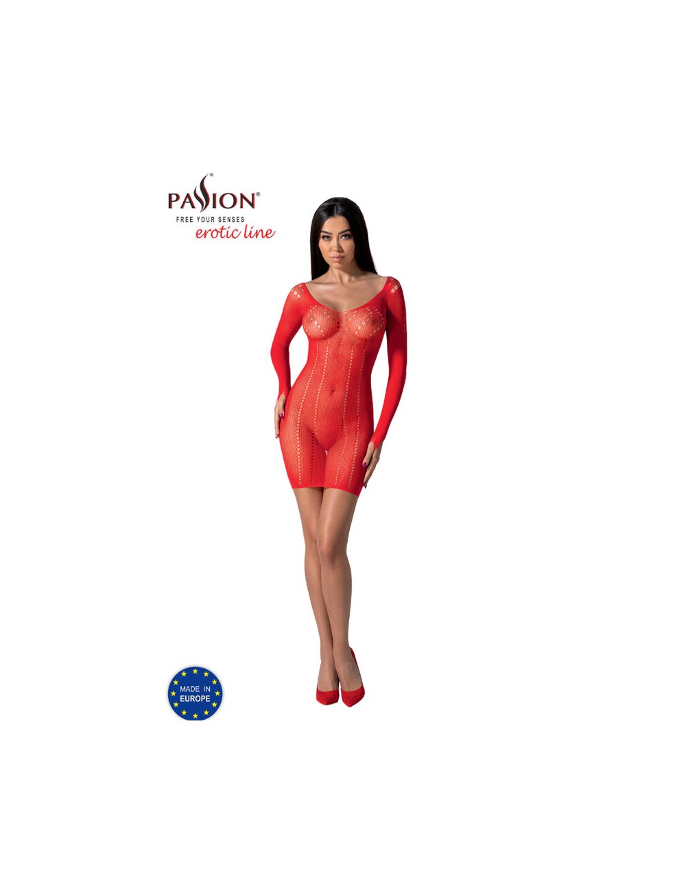 PASSION - BS101 RED BODYSTOCKING ONE SIZE