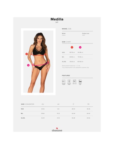 OBSESSIVE - MEDILLA SET TWO PIECES XL/XXL