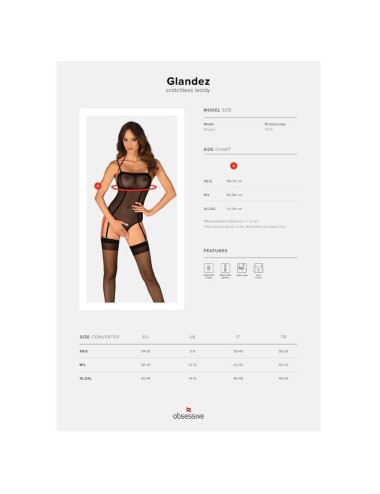 OBSESSIVE - GLANDEZ TEDDY CROTCHLESS M/L
