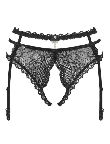 OBSESSIVE - PEARLOVE GARTER BELT BLACK XS/S