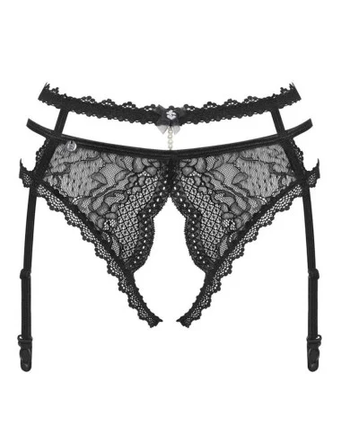 OBSESSIVE - PEARLOVE GARTER BELT BLACK XS/S