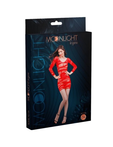 MOONLIGHT - MODEL 4 DRESS RED ONE SIZE