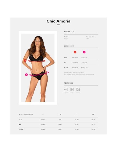 OBSESSIVE - CHIC AMORIA SET 2 PIECES XS/S