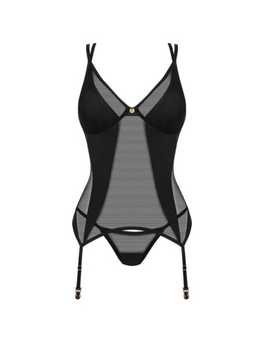 OBSESSIVE - NESARI CORSET & THONG XL/XXL