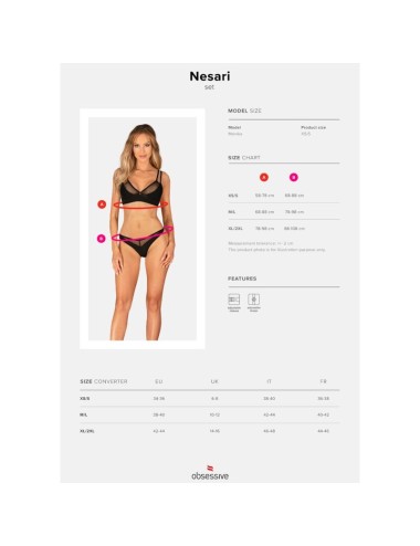 OBSESSIVE - NESARI SET TWO PIECES XS/S
