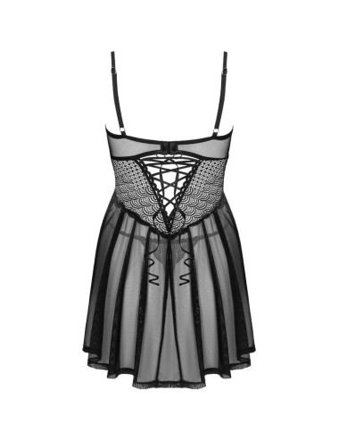 OBSESSIVE - CHEMERIS SET BADYDOLL & THONG XS/S