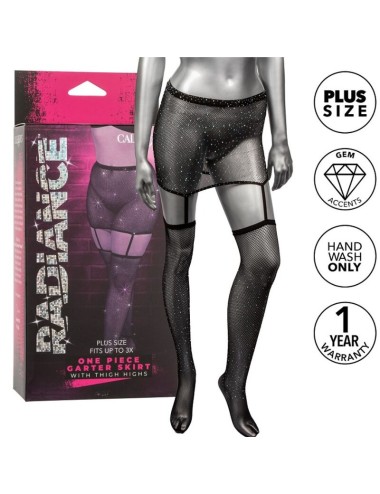 RADIANCE - GARTER SKIRT THIGH HIGHS PLUS SIZE