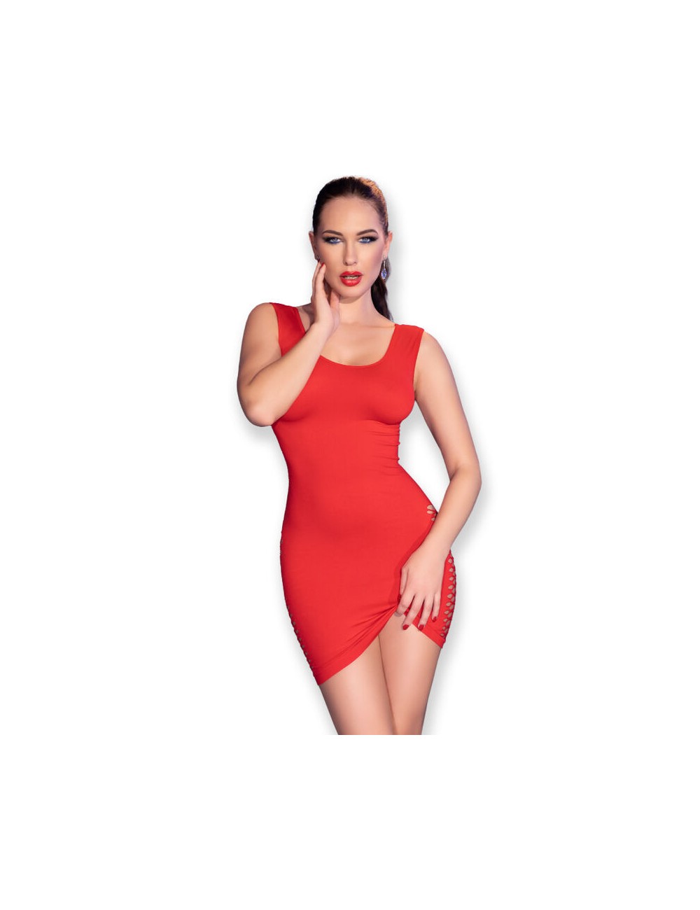 CHILIROSE - CR 4622 DRESS RED S/M CHILIROSE - CR 4622 DRESS RED S/M