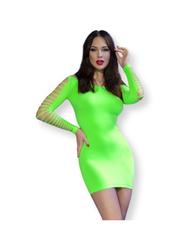 CHILIROSE - CR 4617 DRESS GREEN S/M