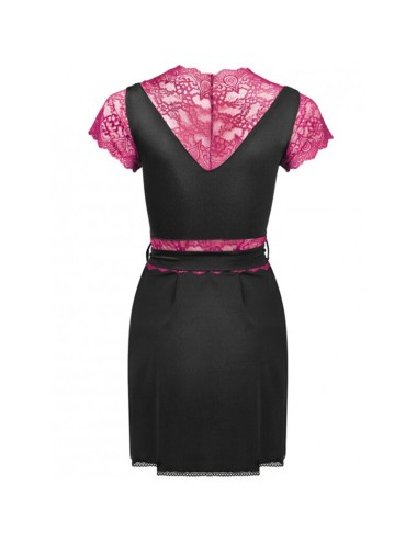 LIVCO CORSETTI FASHION - KUMIKO LC 90428 DRESSING GOWN + PANTY BLACK S/M