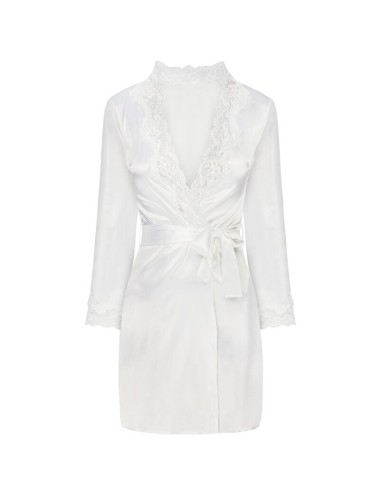 LIVCO CORSETTI FASHION - JACQUELINE LC 90249 DRESSING GOWN + SHIRT + PANTY ECRU L/XL