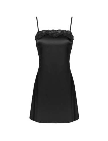 LIVCO CORSETTI FASHION - JACQUELINE LC 90249 DRESSING GOWN + SHIRT + PANTY BLACK L/XL