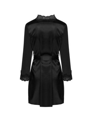 LIVCO CORSETTI FASHION - JACQUELINE LC 90249 DRESSING GOWN + SHIRT + PANTY BLACK L/XL