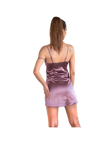 LIVCO CORSETTI FASHION - JACQUELINE LC 90249 DRESSING GOWN + SHIRT + PANTY VIOLET S/M