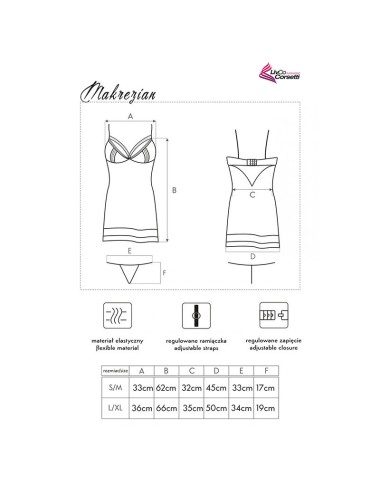 LIVCO CORSETTI FASHION - MAKREZIAN LC 90545 SHIRT + PANTY BLACK