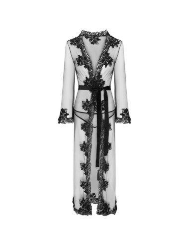 LIVCO CORSETTI FASHION - NOKINA LC XG055 DRESSIN G GOWN + PANTY BLACK ONE SIZE