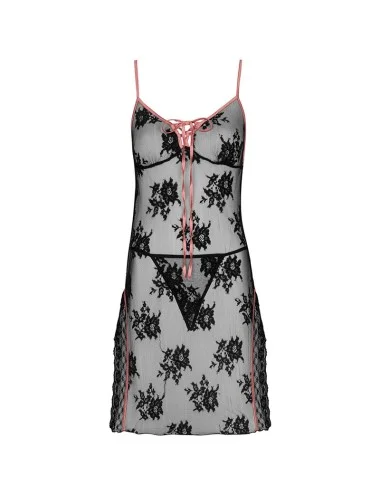 LIVCO CORSETTI FASHION - KARONIN LC 90628 SHIRT + PANTY BLACK L/XL