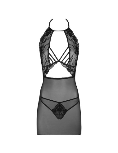 LIVCO CORSETTI FASHION - MALVIAMI LC 90625 SHIRT + PANTY BLACK L/XL