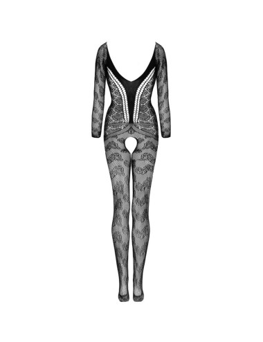 LIVCO CORSETTI FASHION - CORDILL LC 17358 BODYSTOCKING CROTCHLESS BLACK ONE SIZE