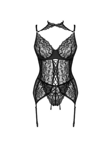 LIVCO CORSETTI FASHION - GIELLANDRA FOR THE SENSES COLLECTION CORSET + PANTY BLACK