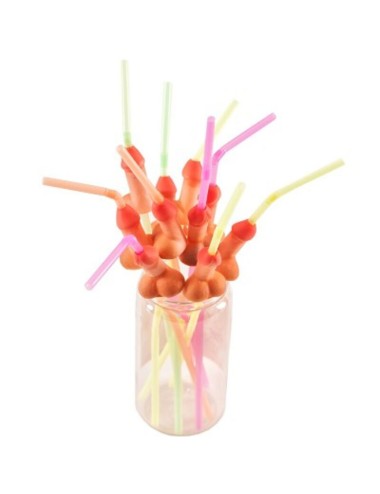 DIABLO PICANTE - BAG OF 10 NATURAL BIG PENIS STRAWS