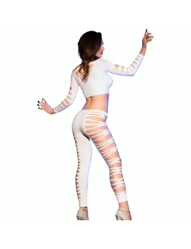 CHILIROSE - CR 3654 TOP & LEGGINS WHITE S/M