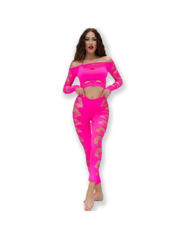 CHILIROSE - CR 4632 TOP & PANT FUCHSIA S/L