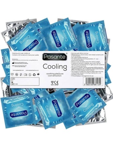 PASANTE - CONDOMS COOLING EFFECT BAG 144 UNITS