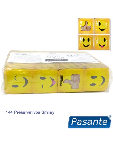 PASANTE - CONDOMS SMILEY BAG 144 UNITS