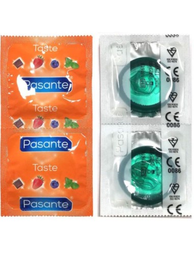 PASANTE - CONDOMS FLAVOR MINT BAG 144 UNITS