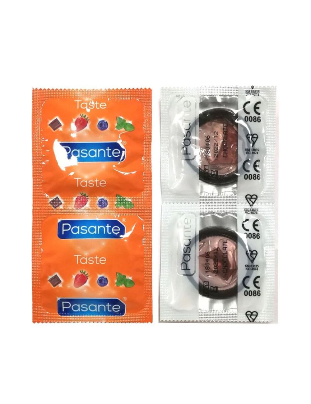 PASANTE - CONDOMS FLAVOR CHOCOLATE TEMPTATION BAG 144 UNITS