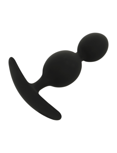 BLACK&SILVER - ORSON PLUG SILICONE 2 ANAL WAVES 9 CM