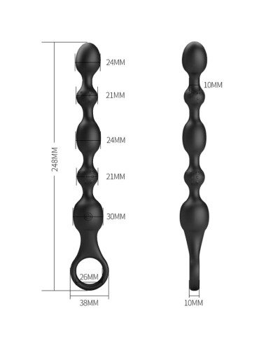 PRETTY LOVE - VAN ANAL BALLS 10 VIBRATIONS RECHARGEABLE SILICONE