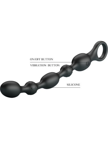 PRETTY LOVE - VAN ANAL BALLS 10 VIBRATIONS RECHARGEABLE SILICONE