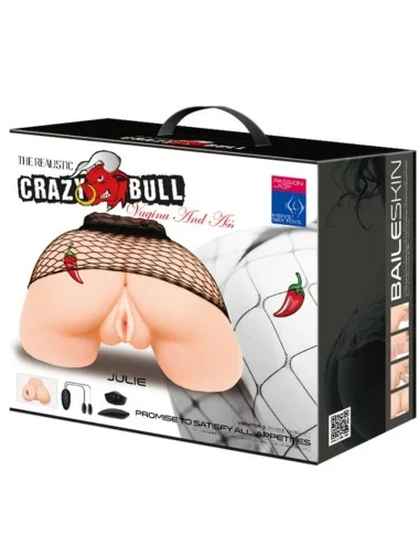 CRAZY BULL - VAGINA AND ANUS WITH REALISTIC MESH WITH VIBRATION