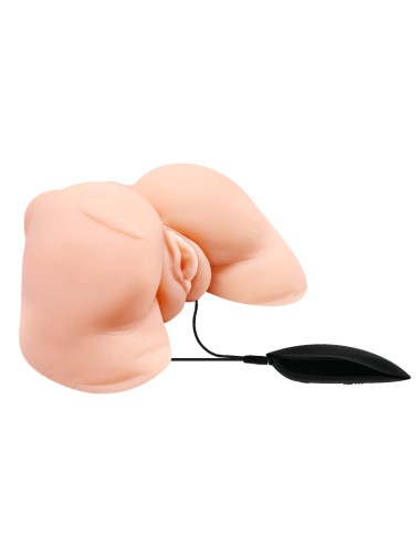 CRAZY BULL - VAGINA AND ANUS WITH REALISTIC MESH WITH VIBRATION