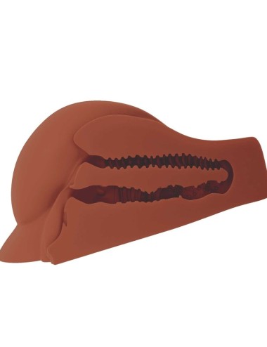 PDX PLUS - PERFECT ASS XL DOUBLE ENTRY BROWN MASTURBATOR