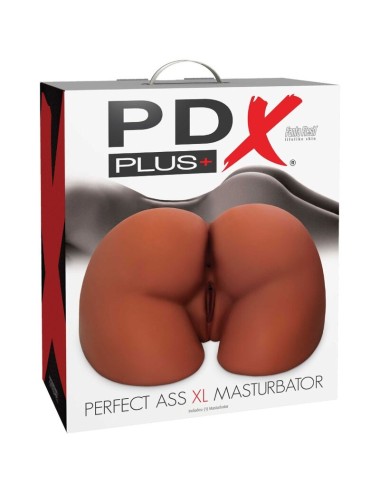 PDX PLUS - PERFECT ASS XL DOUBLE ENTRY BROWN MASTURBATOR